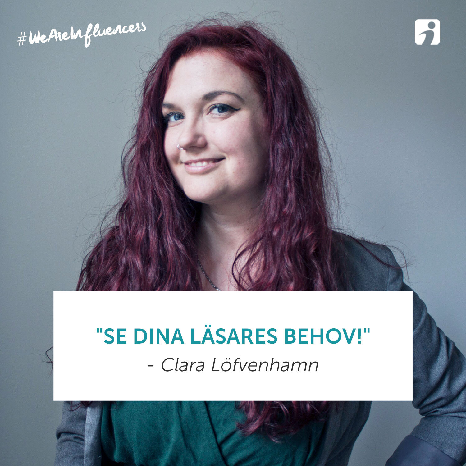 Clara Löfvenhamn från Bossbloggen intervjuas i We Are Influencers