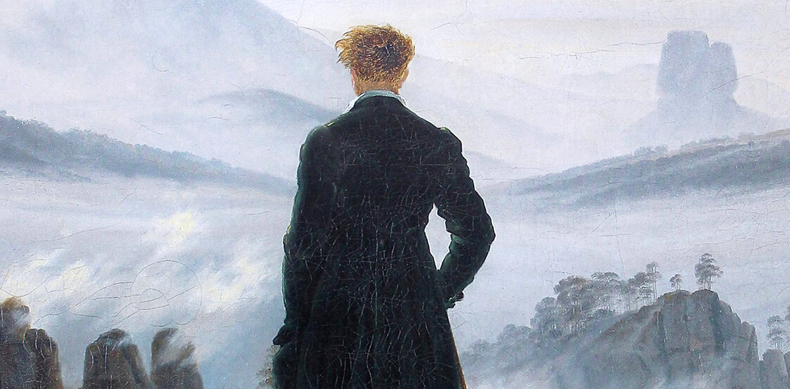 Détail du tableau "Le Voyageur contemplant une mer de nuages" - Cultea