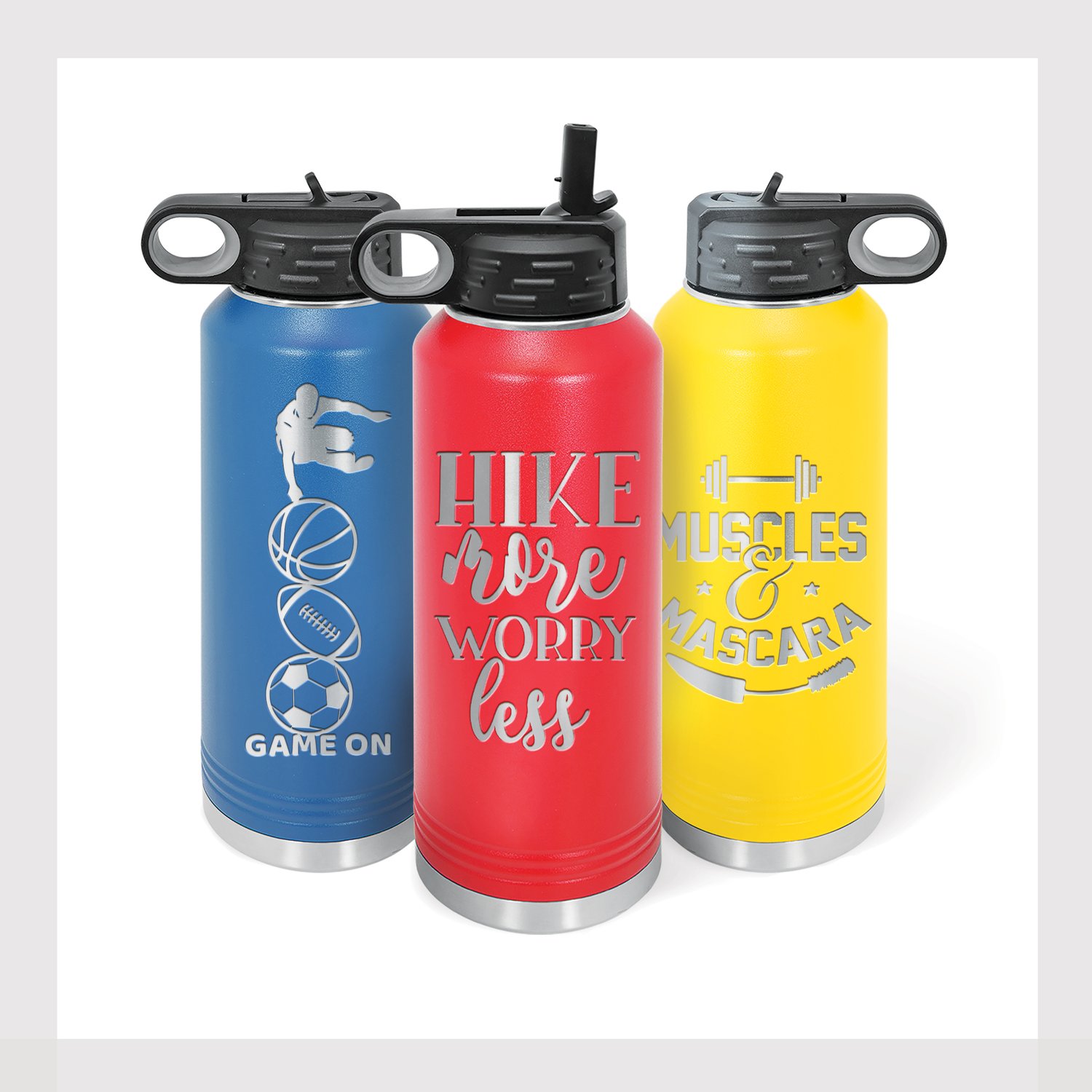40oz Personalized Laser Engraved Sport Water Bottle Thermoflask Stainless  Stee, FREE SHIPPING 