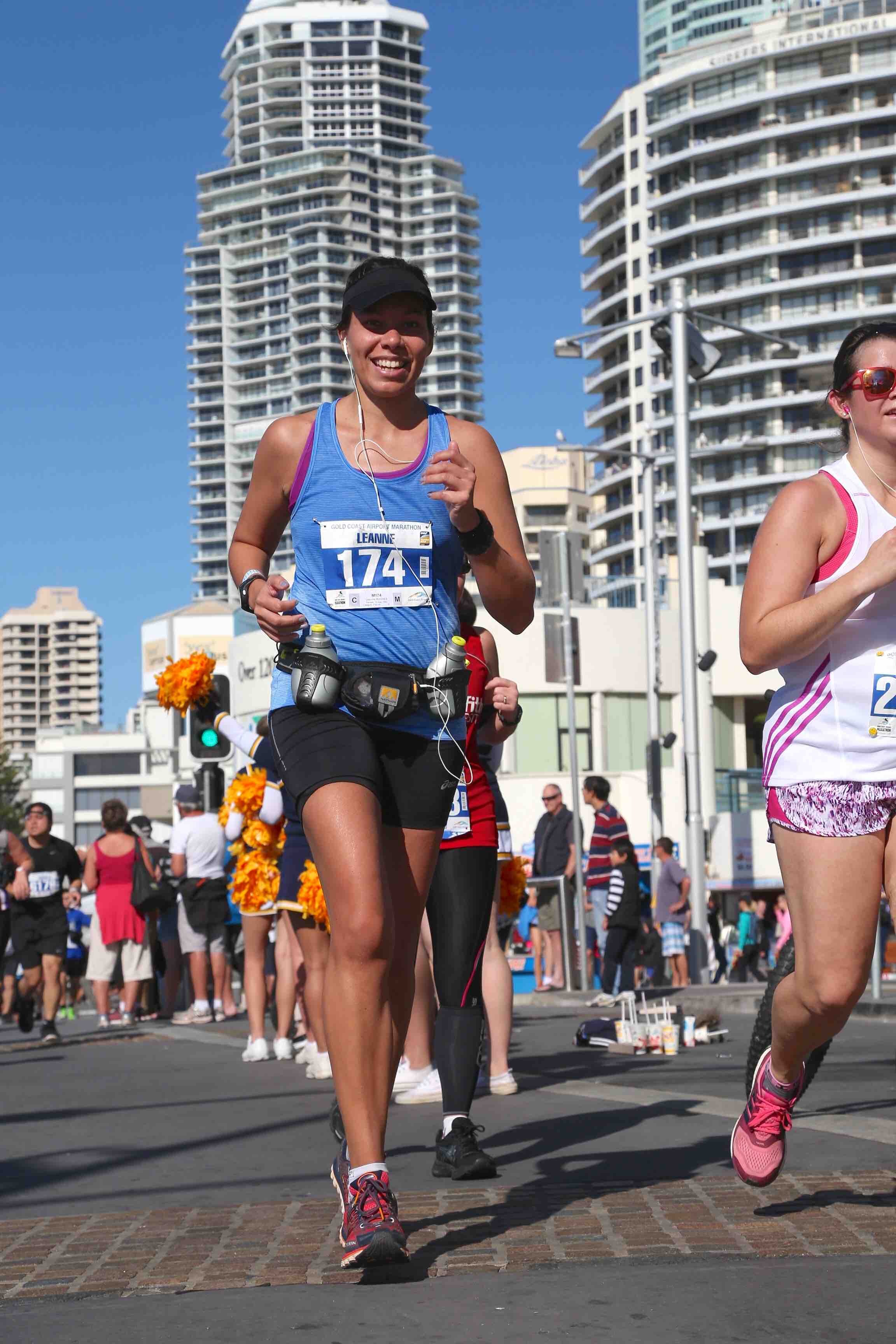 Running at the Gold Coast marathon