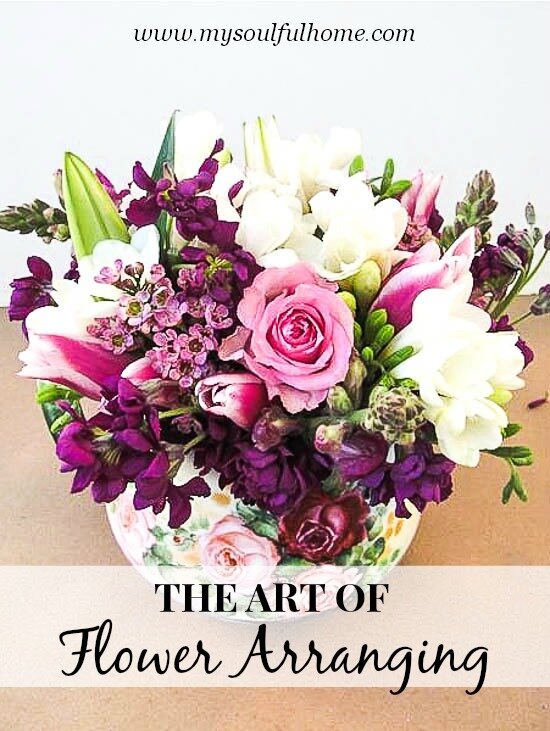the art of flower arranging my soulful home