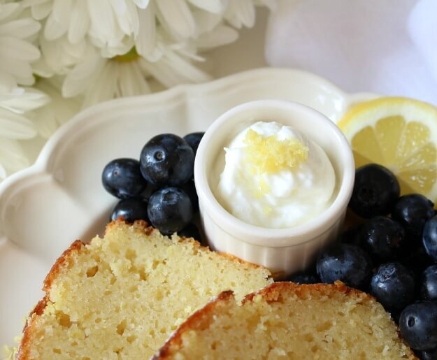 Lemon yogurt pound cake recipe http://mysoulfulhome.com