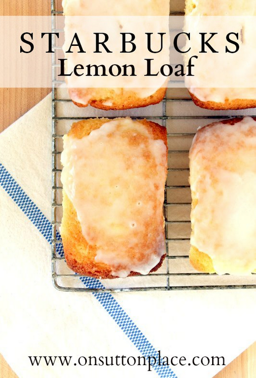 Starbucks Lemon Loaf recipe http://mysoulfulhome.com