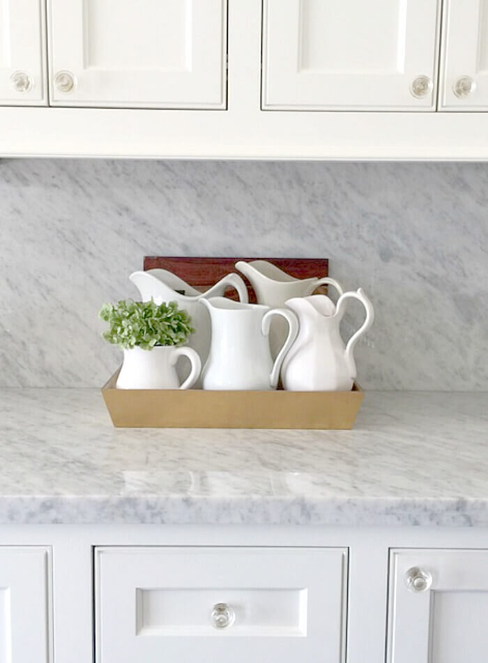 Carrera Marble countertops http://mysoulfulhome.com