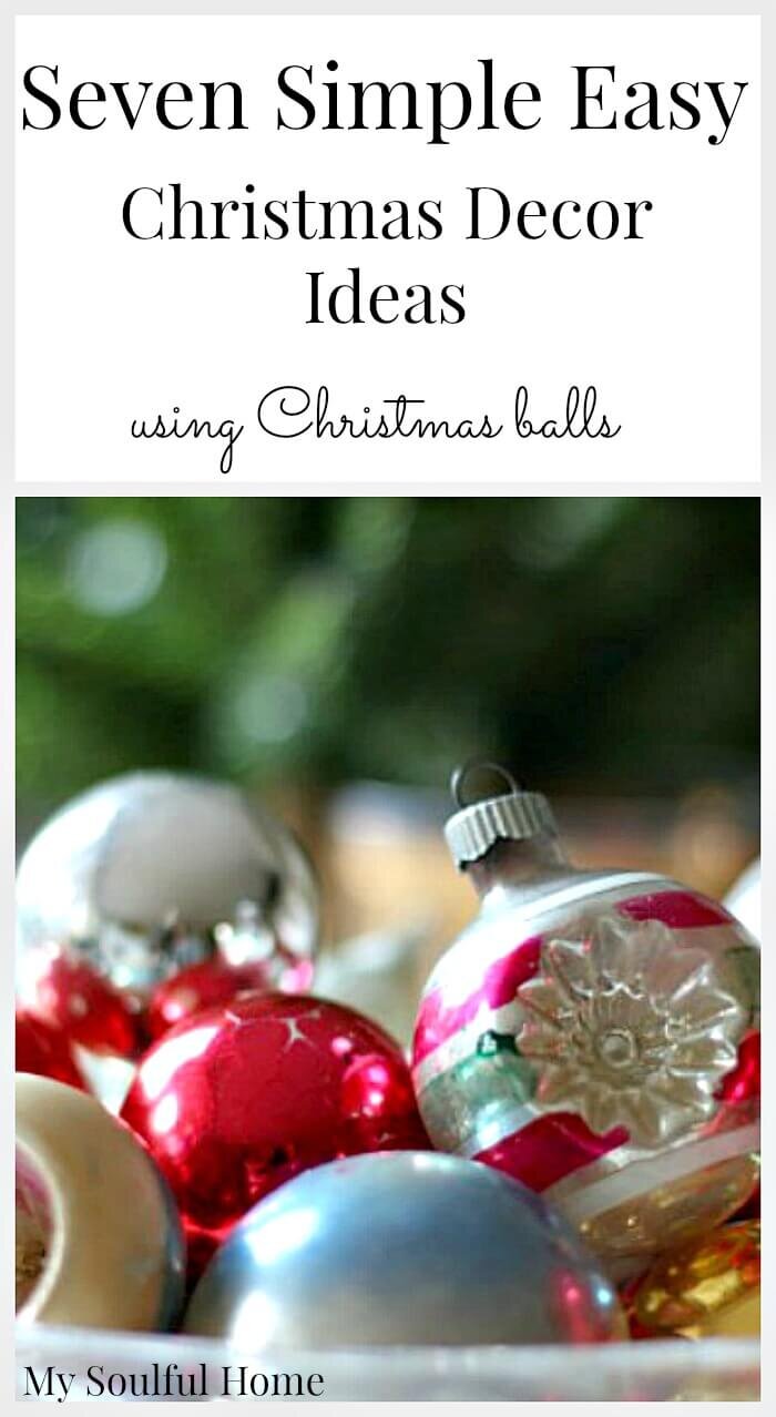 Simple easy Christmas decorations http://mysoulfulhome.com