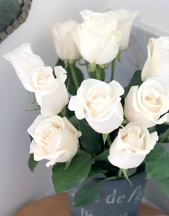 White roses http://mysoulfulhome.com