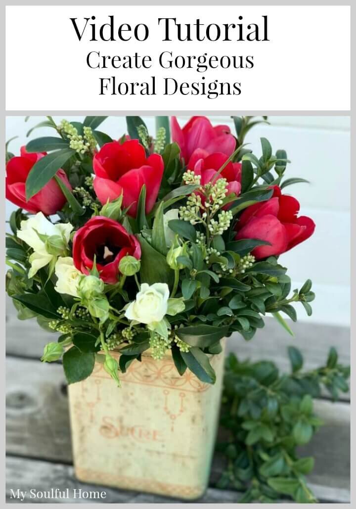 Video tutorial gorgeous floral designs https://www.mysoulfulhome.com