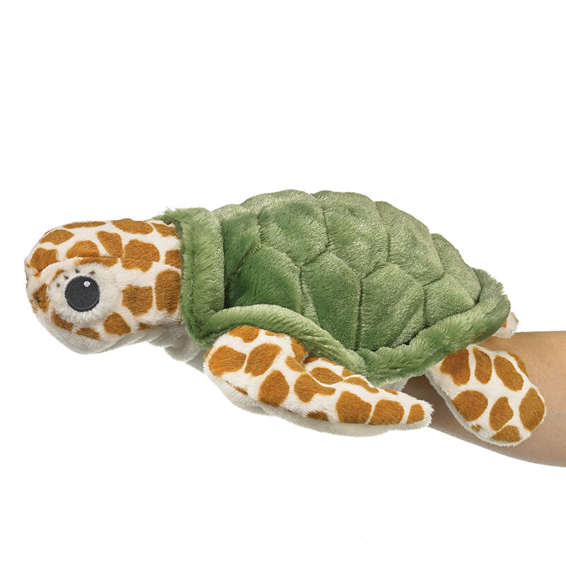Eco Friendly Stuffed Animals 13" Green Sea Turtle Puppet