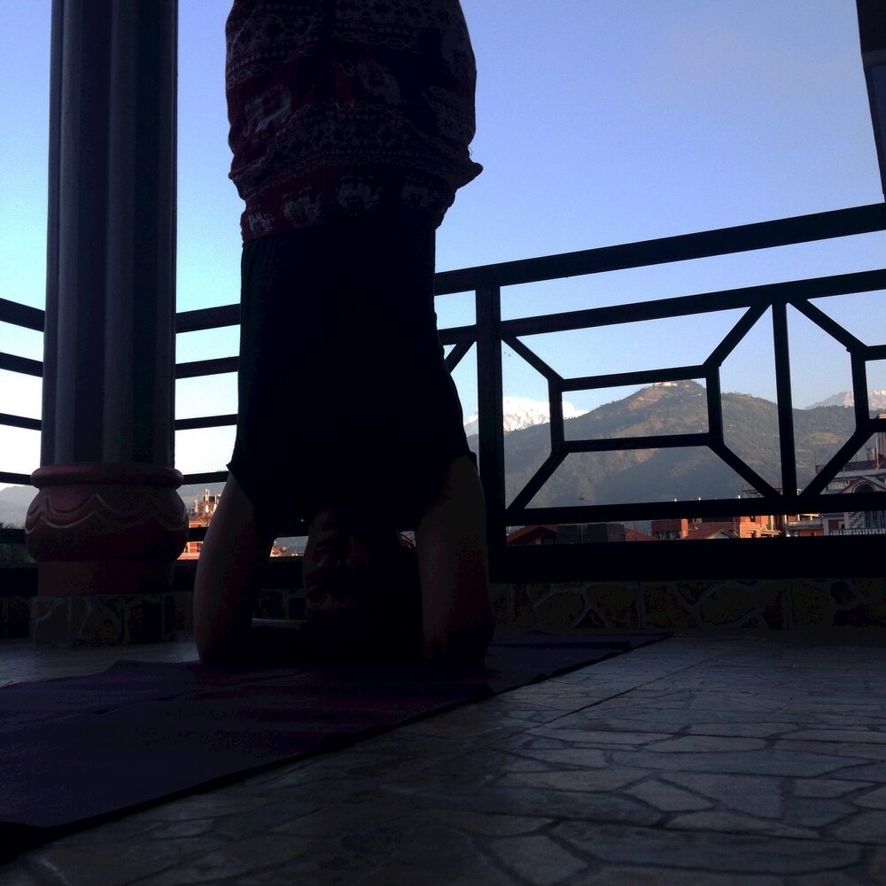 My Yoga Practice in Pokhara, Nepal.