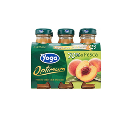 Yoga Optimum Italian peach juices 6x125ml — O'Heas Bakery & Deli Online