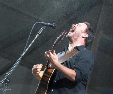 Dave Matthews closed out the Acura Stage in the rain, by David Fary