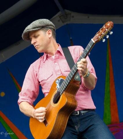 Joey Burns of Calexico on the Gentilly Stage, by David Fary