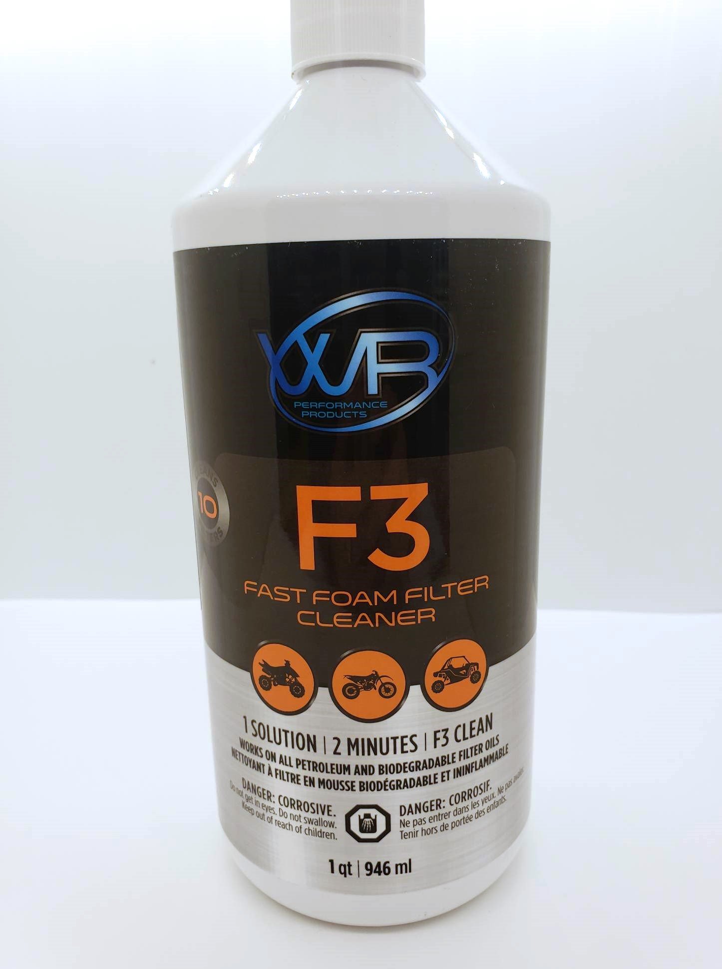 WR Performance Products, F3 Cleaner, Fast Foam Filter Cleaner