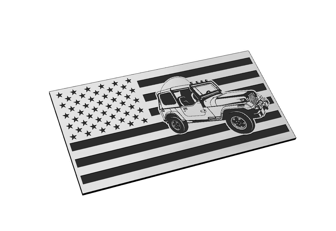 Jeep Wrangler American Flag — Patriot Nation Designs