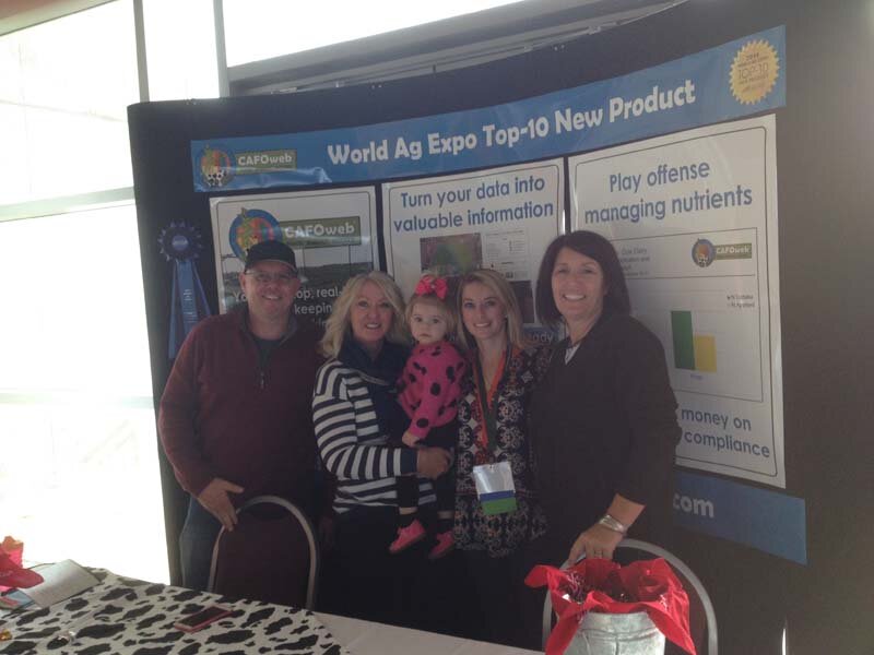 Family visiting my CAFOweb booth