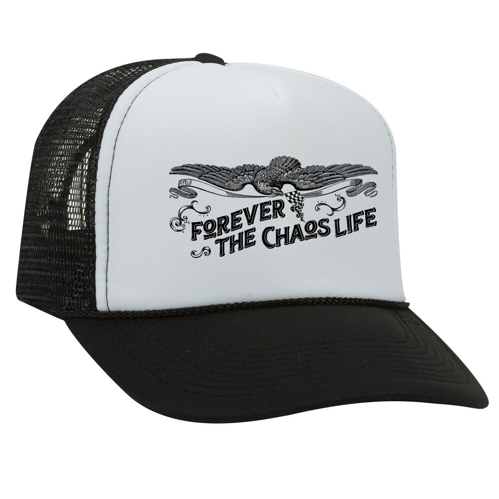 FOREVER Racing — Otto - LIFE CHAOS Trucker & Black White THE FTCL Hat