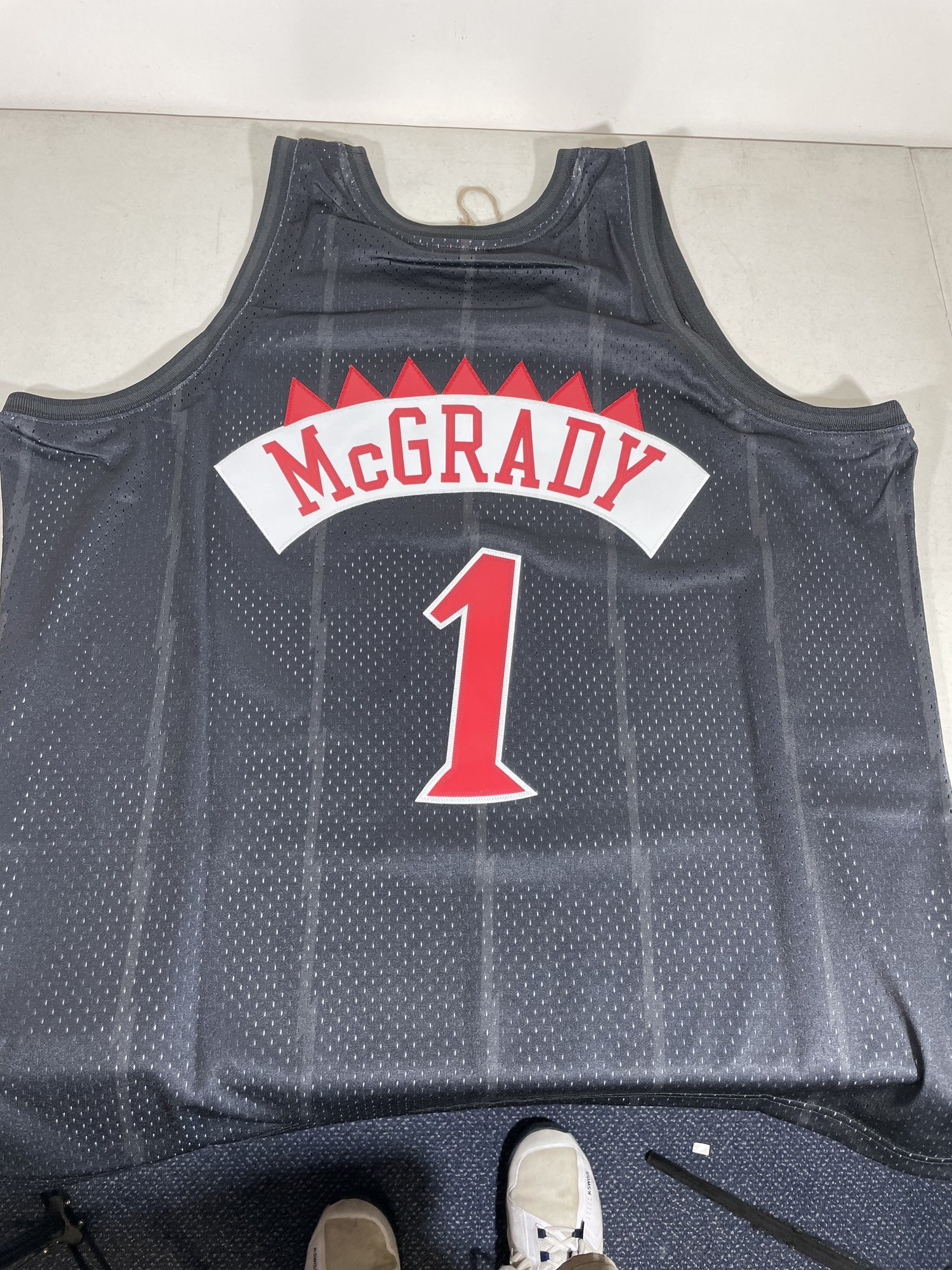 M & N NBA HARDWOOD CLASSIC TRACY MCGRADY #1 BLACK JERSEY — Hats N Stuff
