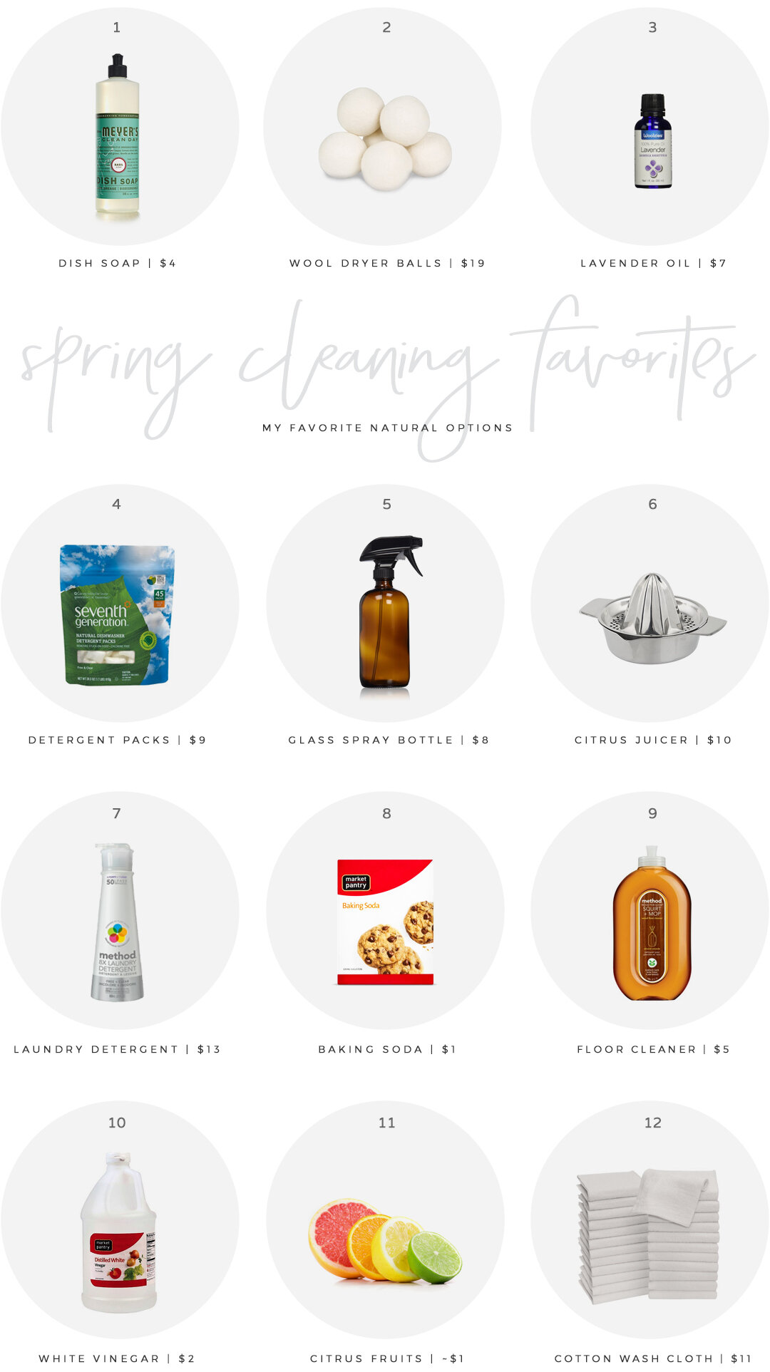 natural spring cleaning favorites