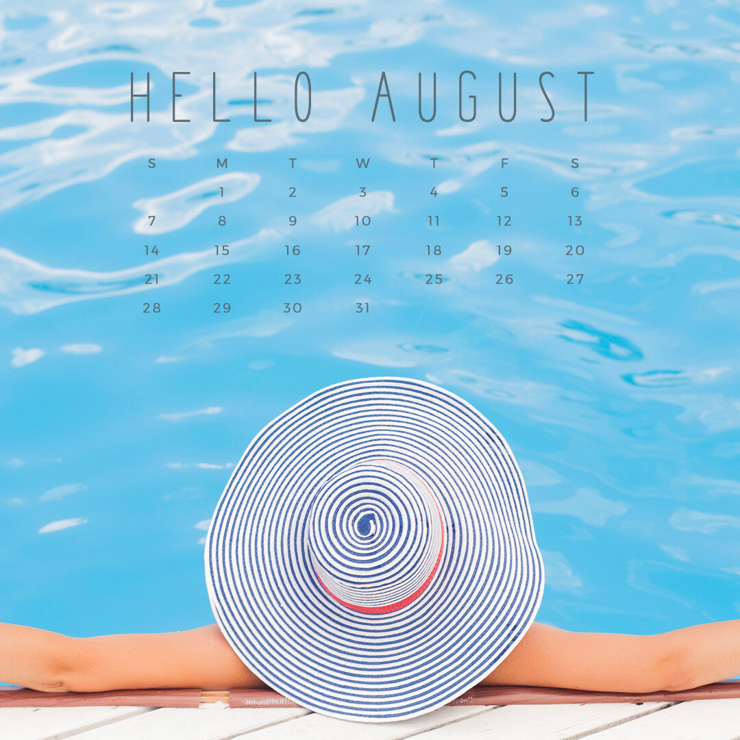 Free August 2016 Calendar Wallpaper