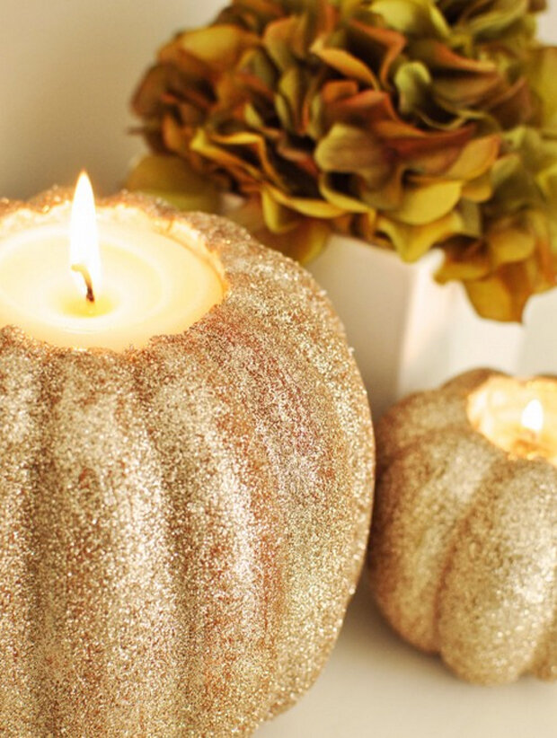 Sparkles, candles, and pumpkins... love.