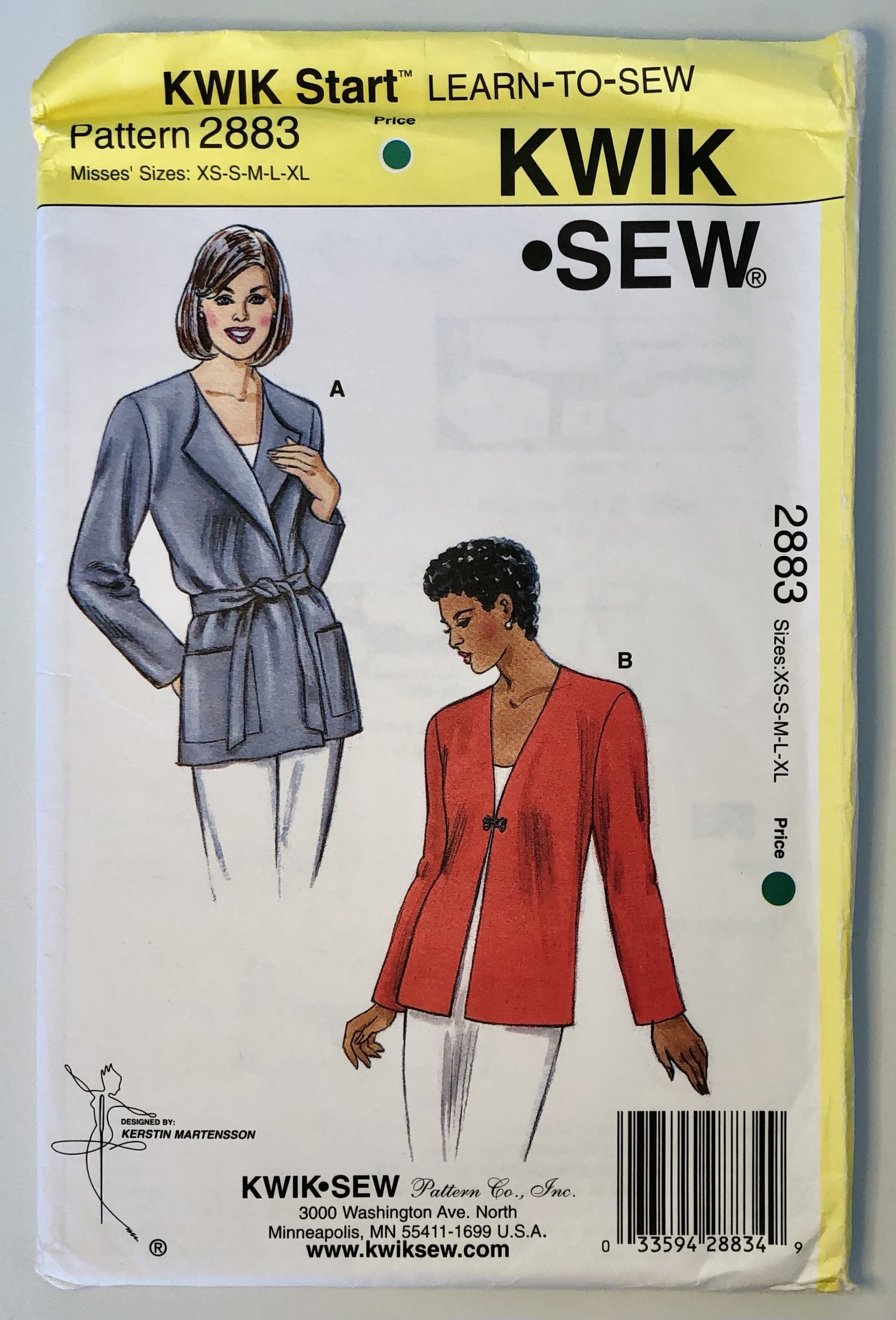 Kwik Sew 2883 — LearningSewMuch
