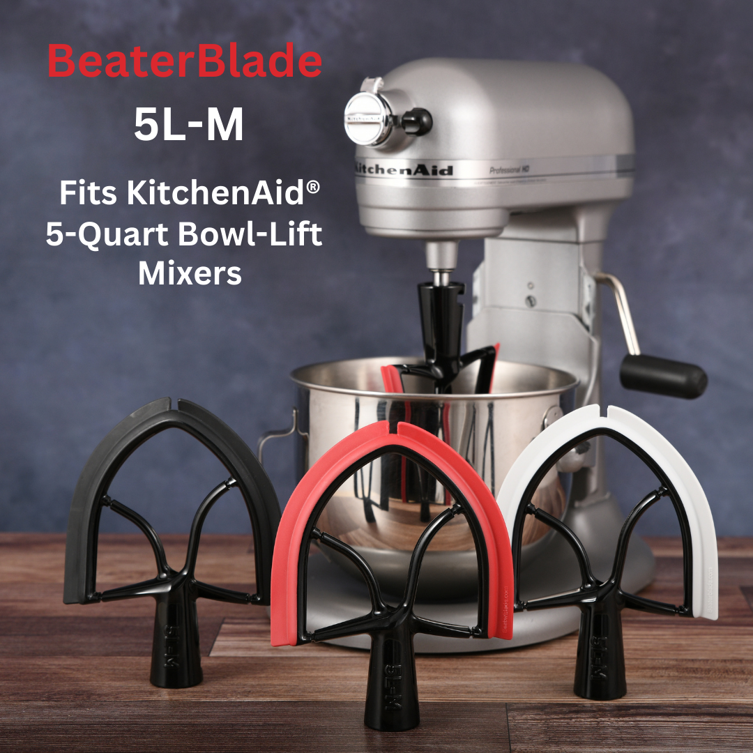 5L-M BeaterBlade Metal / Fits KitchenAid 5-QT Bowl-Lift Mixers / Bowl  Diameter up to 8.5-inches — BeaterBlade