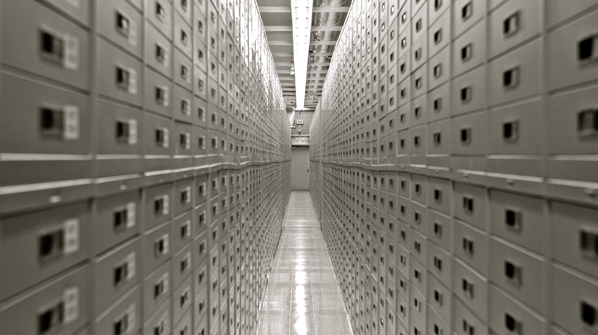 De Granite Mountain Vault (nabij Salt Lake City) waarin de mormonenkerk gegevens van, onder andere, miljoenen Nederlanders bewaart.