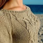 Knitting cable sweater