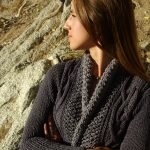 Hand-knit cable cardigan