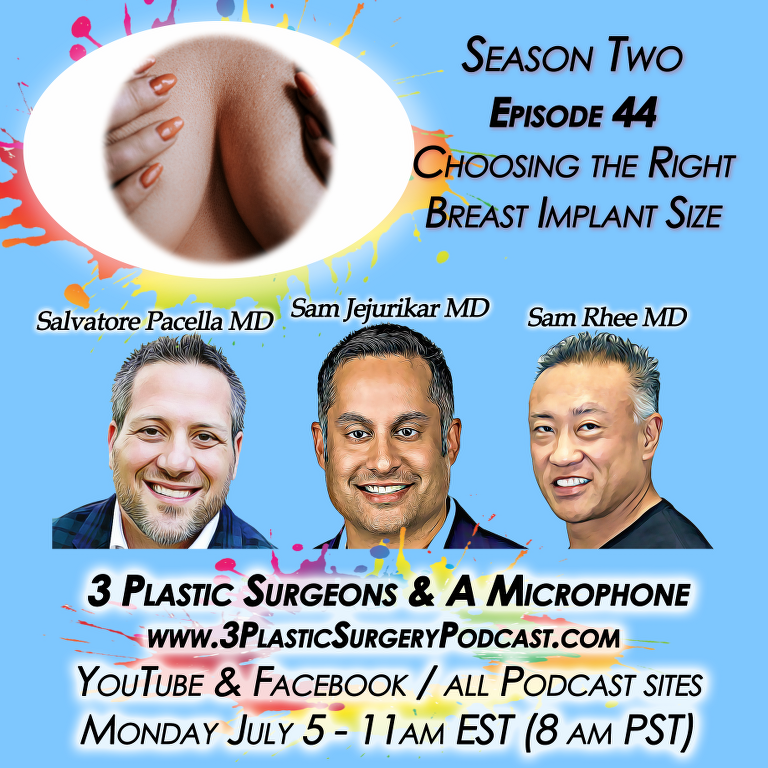 Episode 44: Monday July 5 — 3 Plastic Surgery Podcast