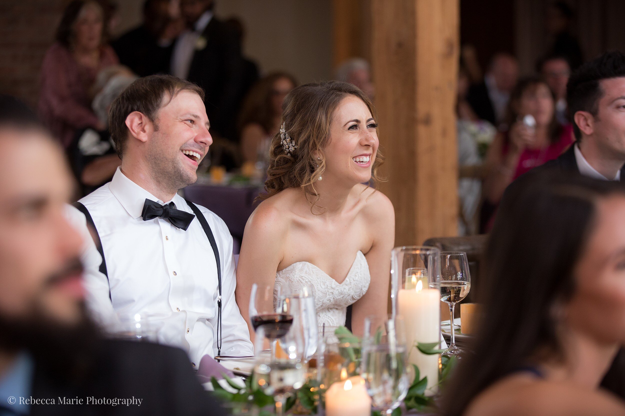 Reactions to funny wedding toast