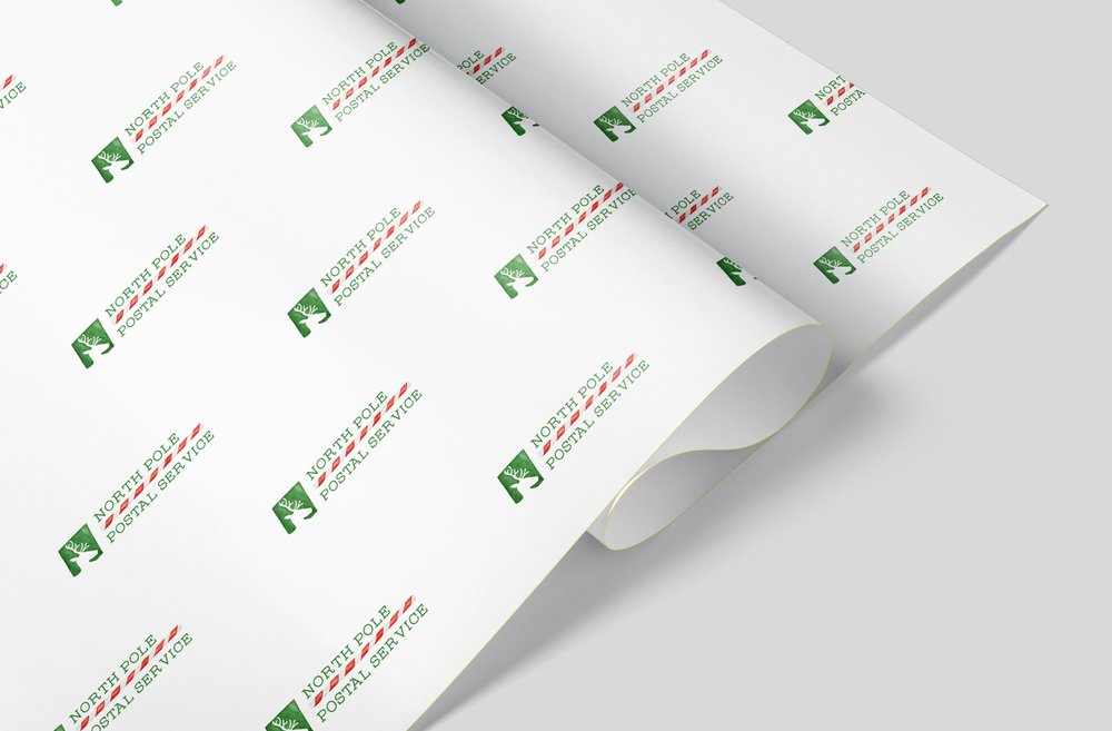 North Pole Postal Service Wrapping Paper — ERICA NORDBERG