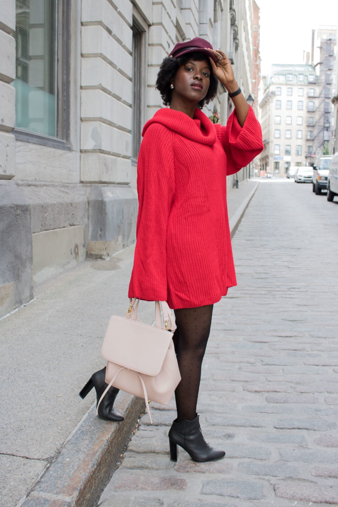 how to style a sweater dress