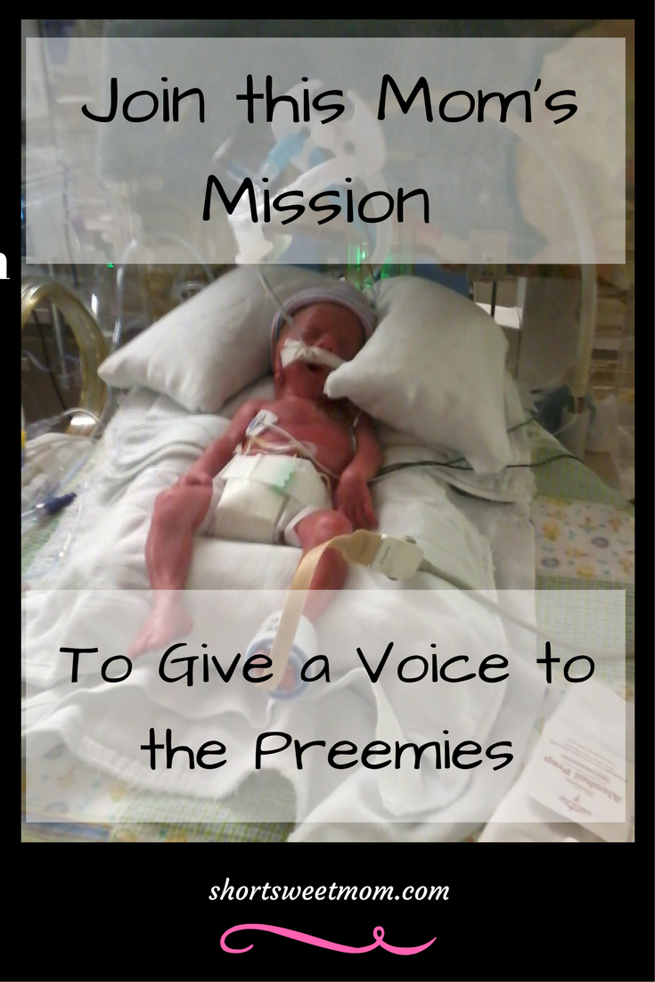 Join this Mom's Mission to Give a Voice to the Voiceless by Donating to the March for Babies. Visit shortsweetmom.com to find out how you can get involved and make a difference in the lives of preemie babies. 