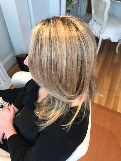 Dark Roots after a highlight appointment — Megan Graham Beauty Salon | Best  of Boston Winner Hair Color