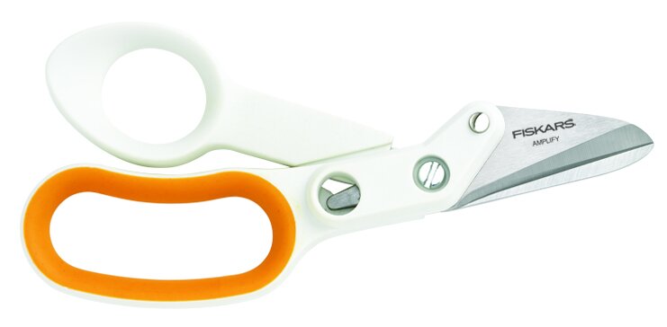 Fiskars Scissors, Craft Scissors Heavy Duty Scissors Fiskars Amplify®  8-inch Mixed Media Shears 7082 