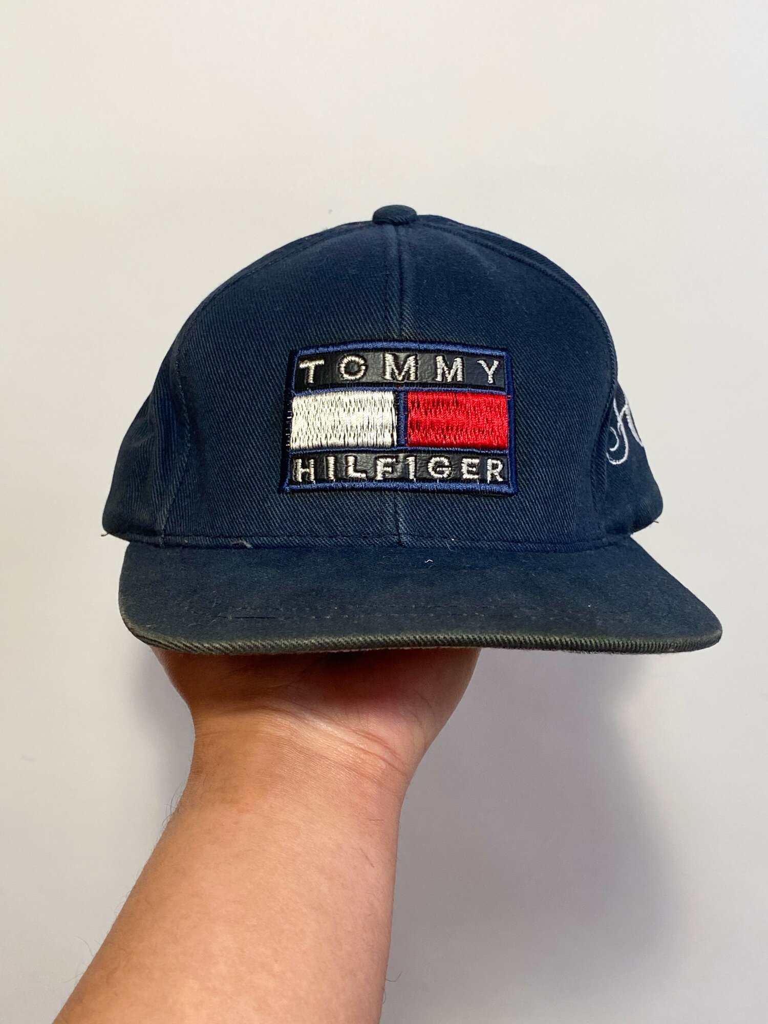 wind — thrift Hat Bootleg Hilfiger Embroidered second Tommy Logo