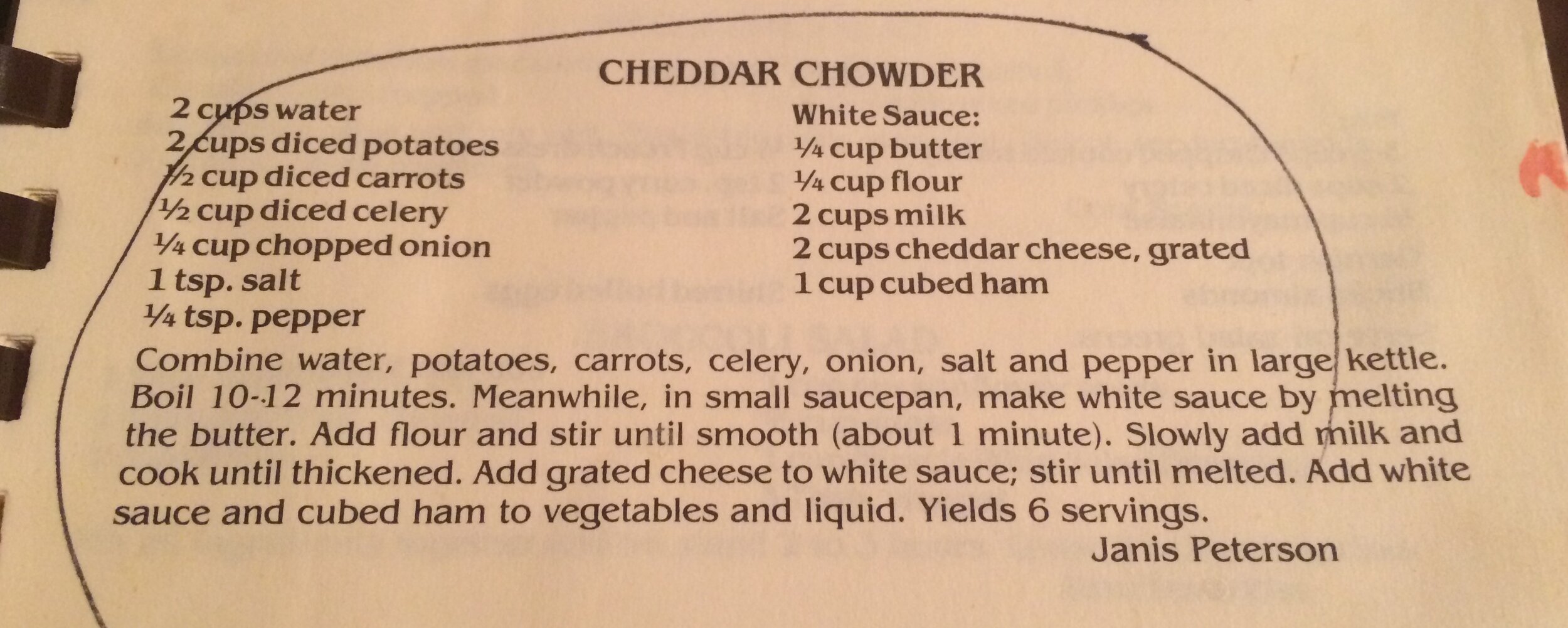 Cheesy chowder