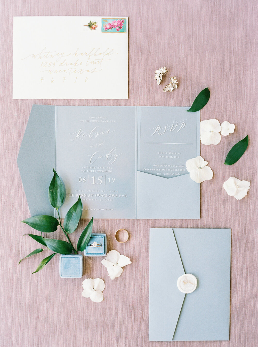 Flat Lay Styling by Courtney Leigh Photography, Modern Luxury Wedding, Wedding Details