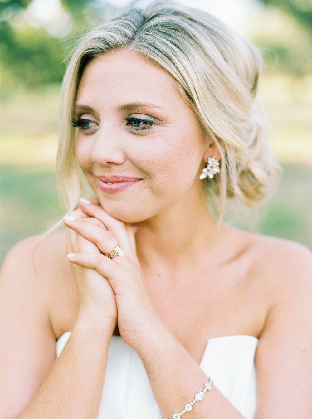 Bridal Portrait, Fredericksburg Wedding by Courtney Leigh Photography, a Fine Art Film Photographer based in Houston, TX 
