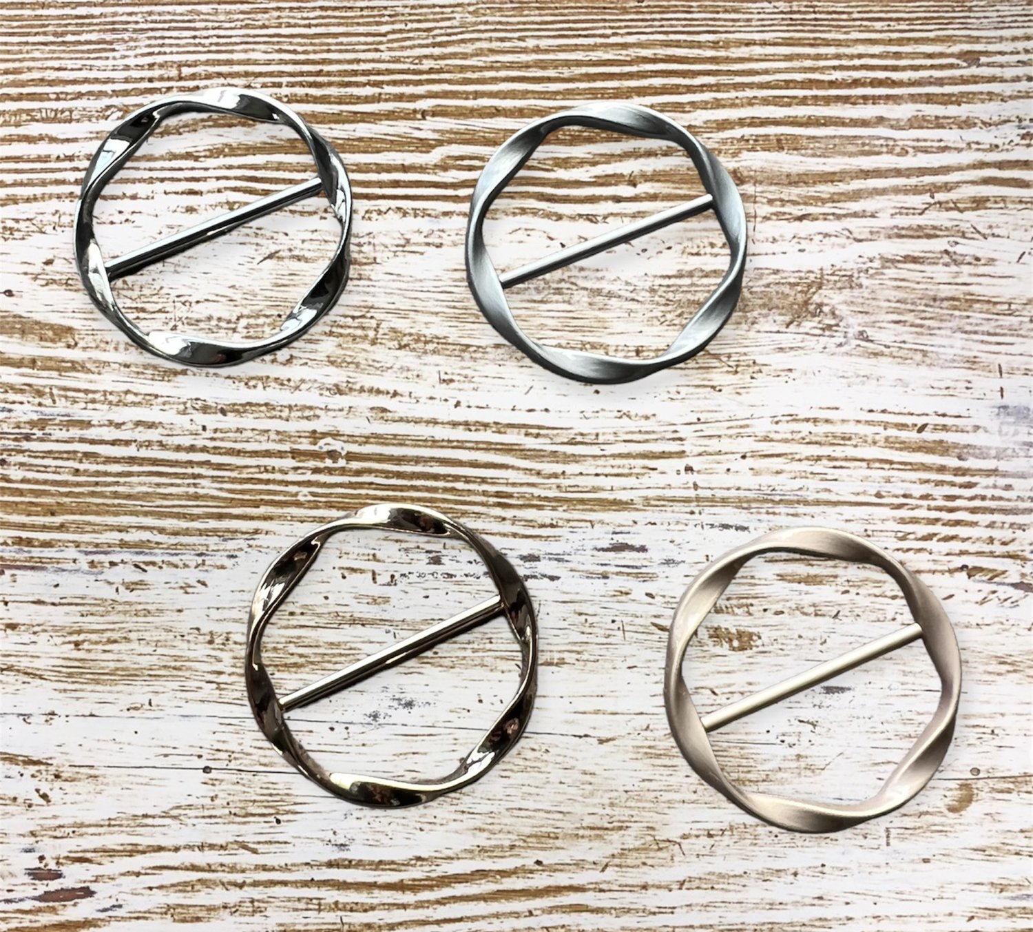 Scarf Ring (4 finishes available) — MaddAlex Designs