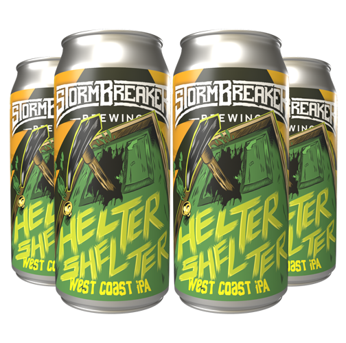 Stormbreaker Helter Shelter IPA cans