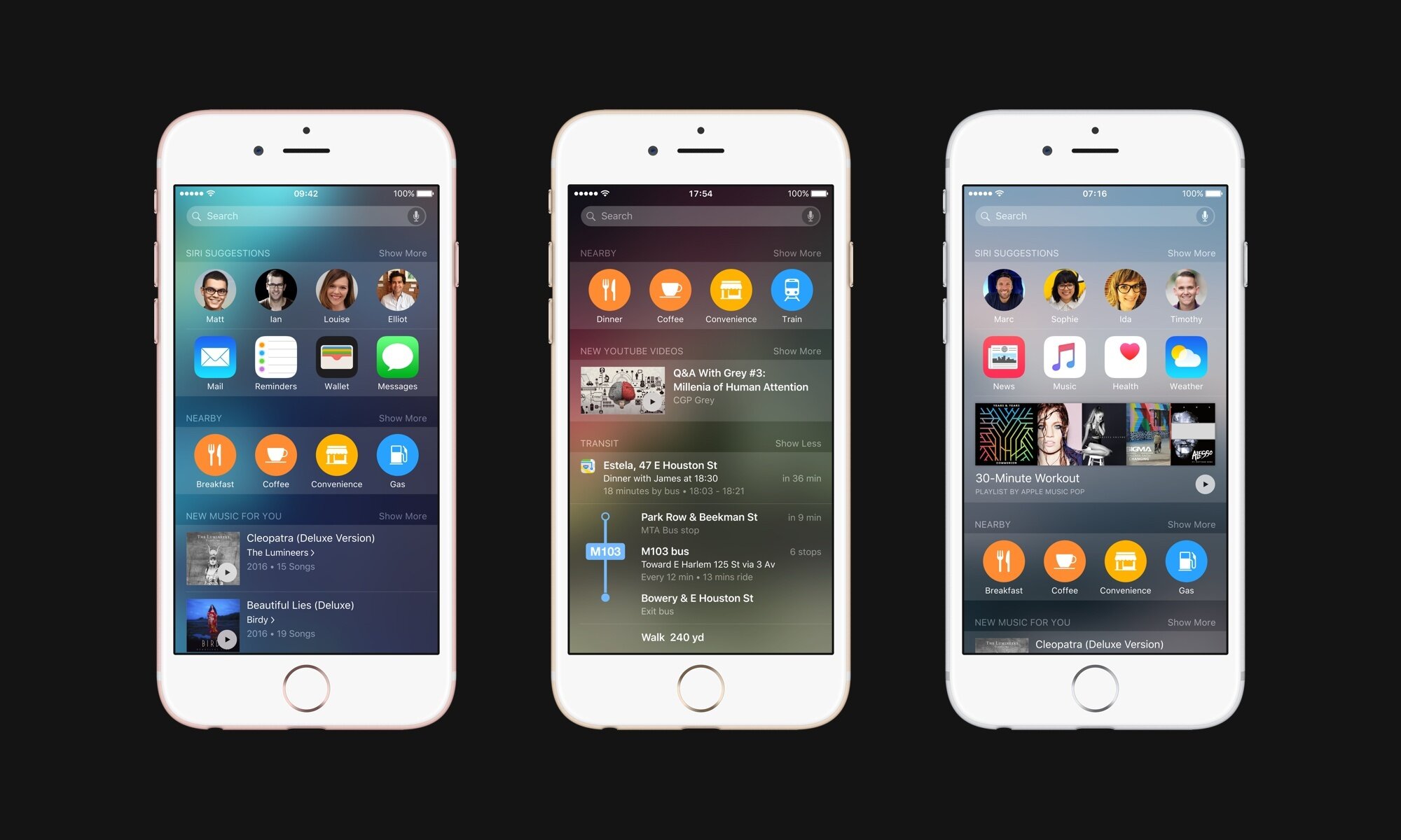 spotlight renovado en este concepto de iOS 10