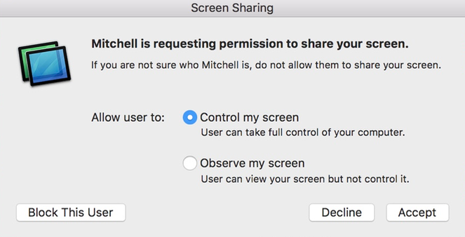 Cómo compartir la pantalla con iOS y macOS
