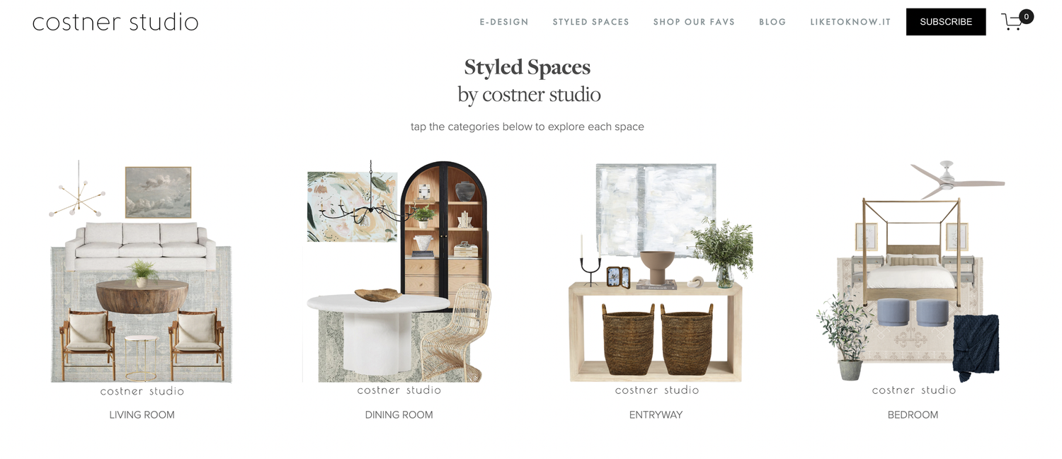 styled spaces — COSTNER STUDIO