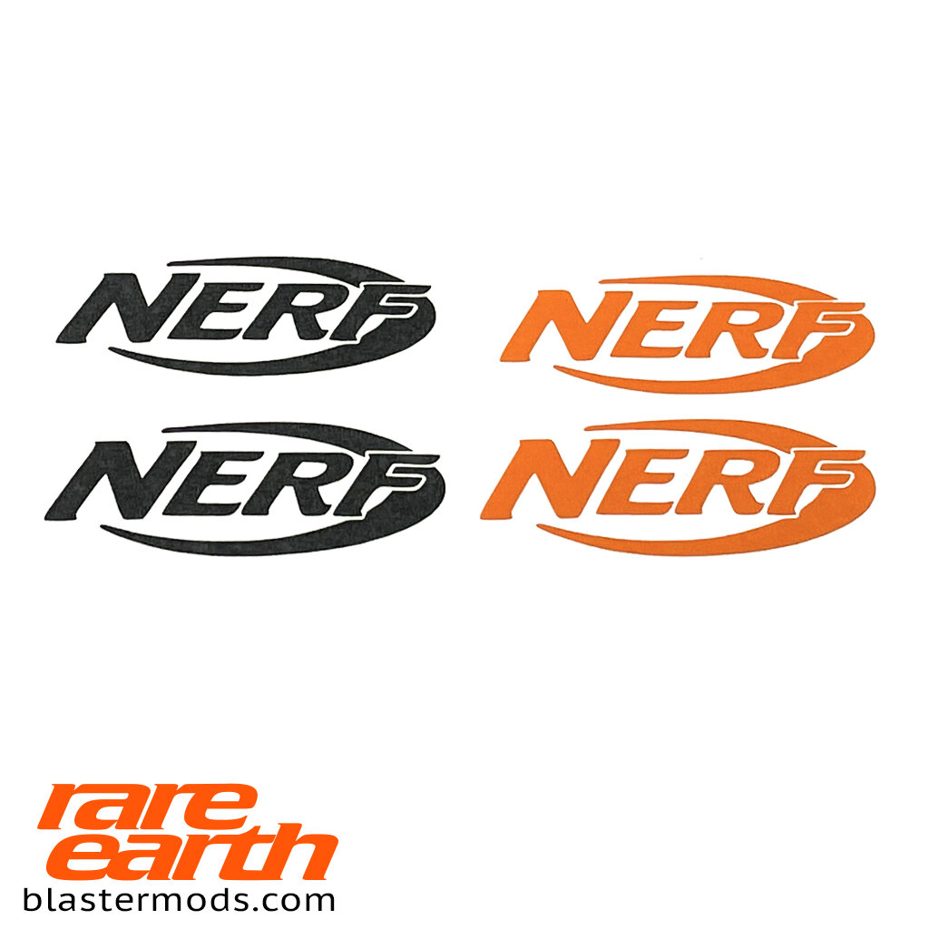 Nerf Logo Sticker — Rare Earth Blaster Mod Shop