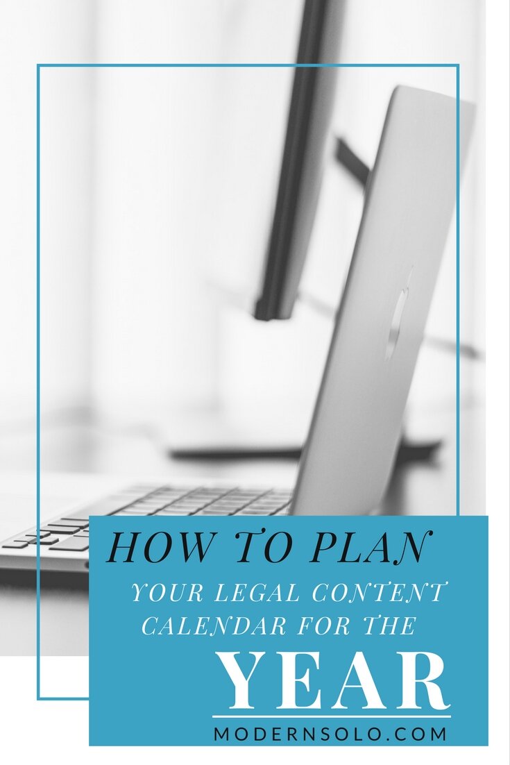 How To Plan Your Legal Content For The Year