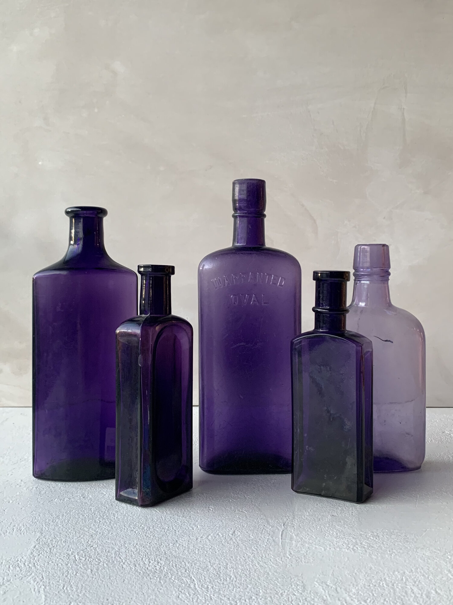 Antique purple bottles — Plate & Patina