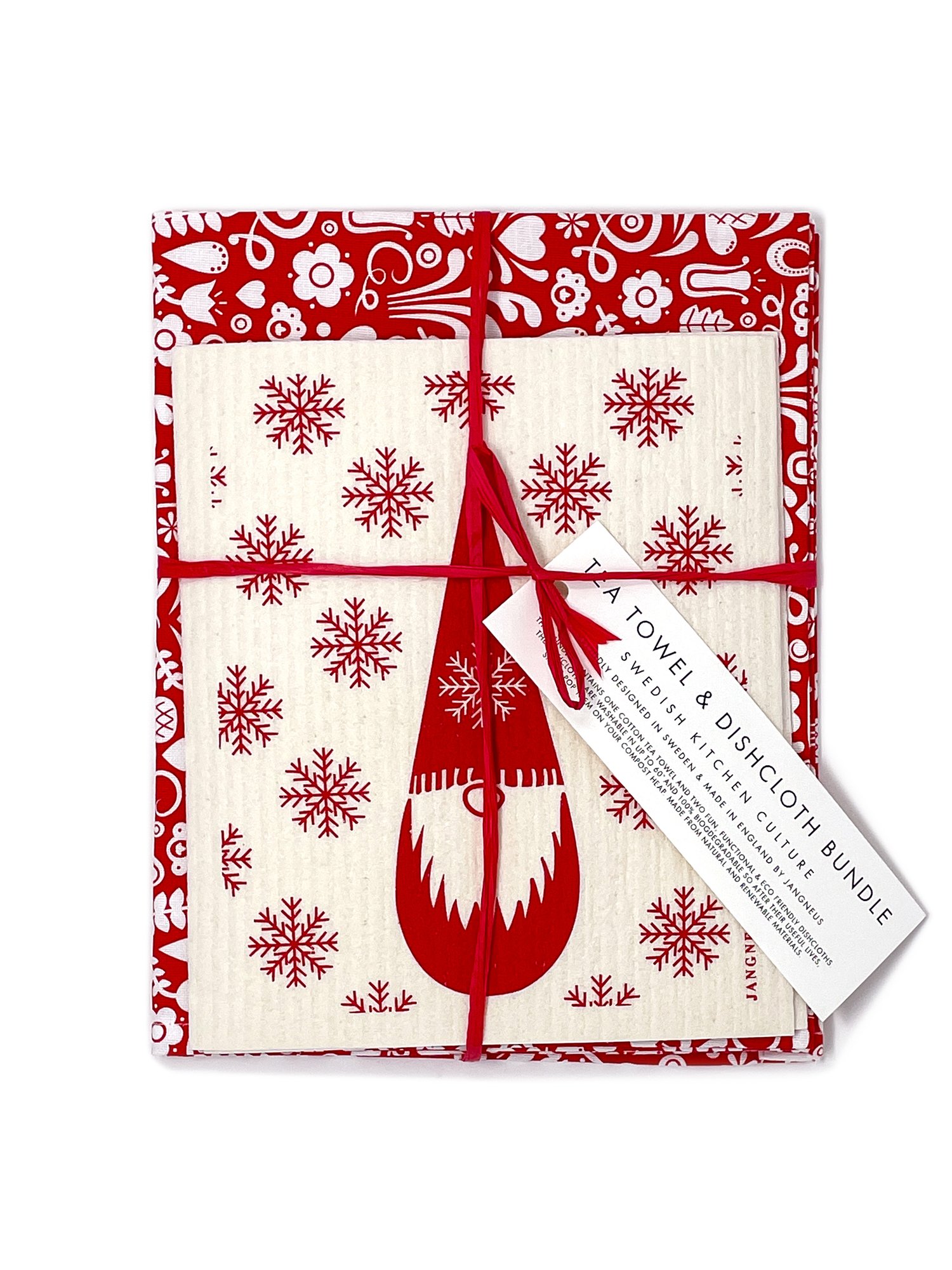 Christmas Swedish Themed Dishcloths Non-Scratch Soft Dish Towels
