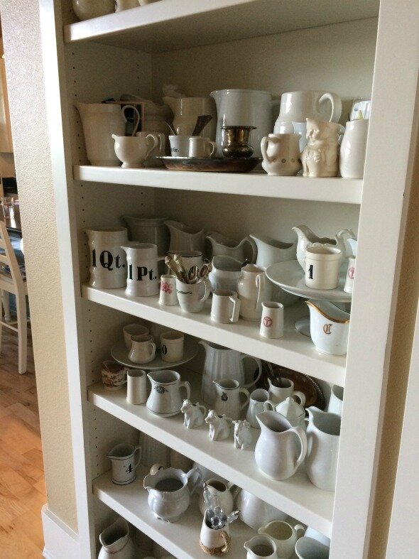 white pitcher collection